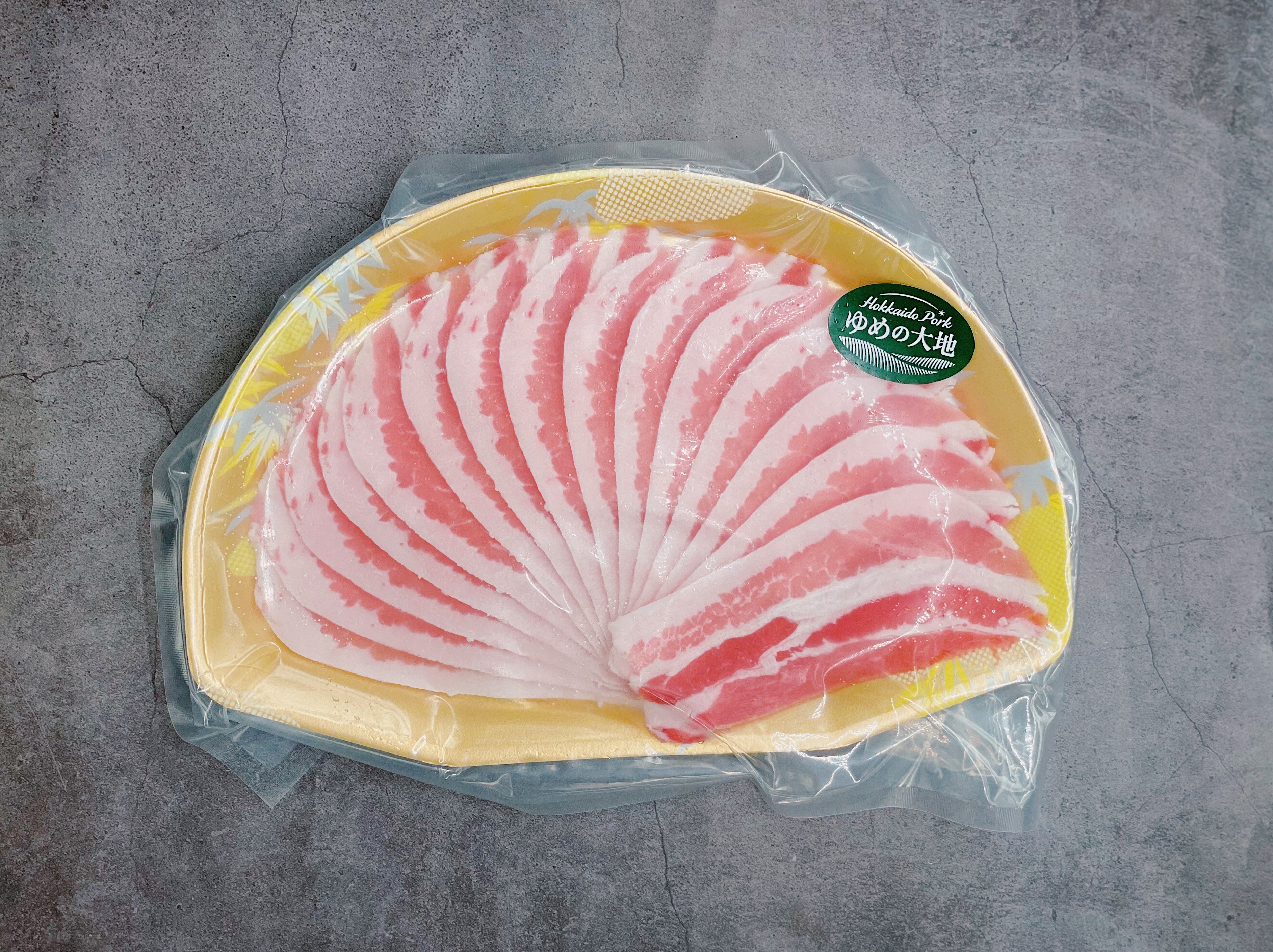 'Yume No Daichi' Hokkaido Snow Pork Belly Shabu Slices 150G 夢の大地北海道豚