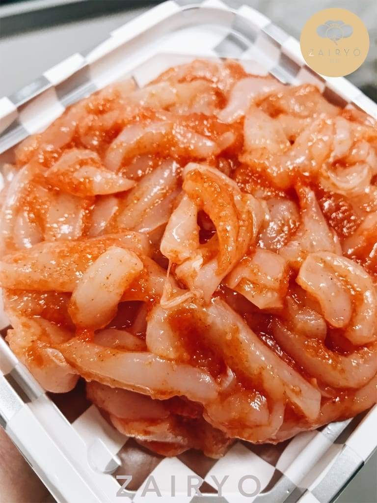 Mentaiko Ika (Seasoned Squid with Mentaiko) / いか明太子