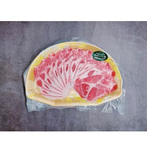 'Yume No Daichi' Hokkaido Snow Pork Collar Shabu Slices 150G 夢の大地北海道豚