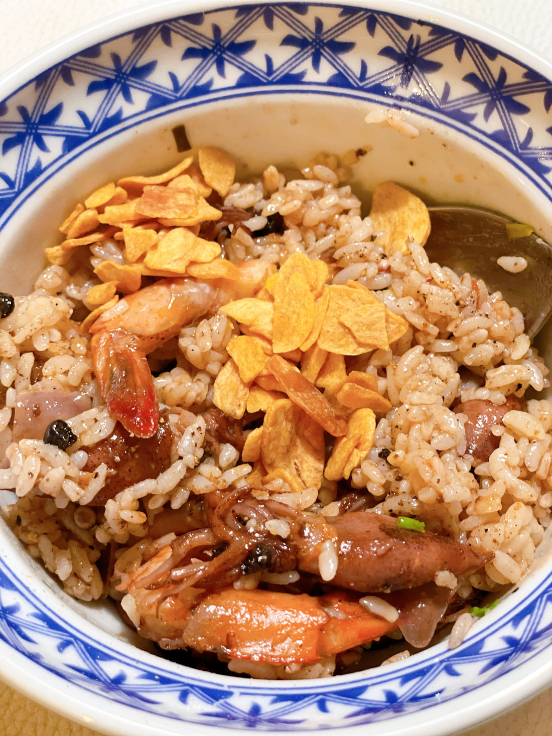 Hotaru Ika & Tiger Prawn Fried Rice