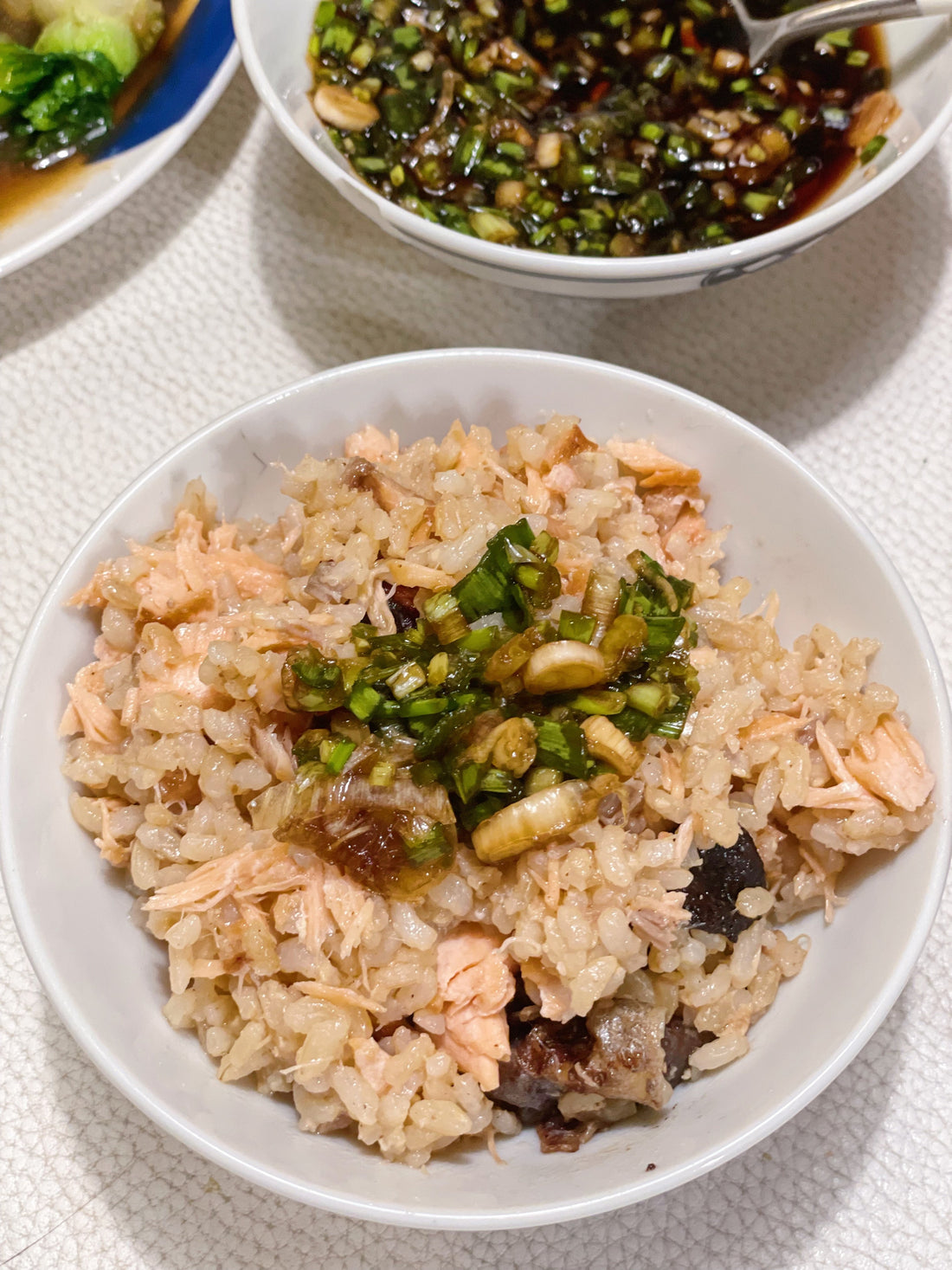 One Pot Salmon Rice with Negi Sauce