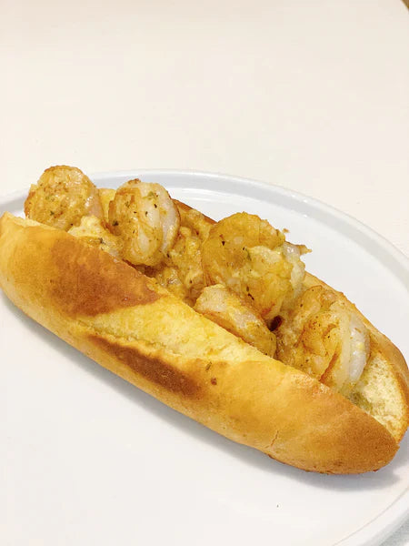 Garlic Aioli Shrimp Roll + Chicken Katsu Burger