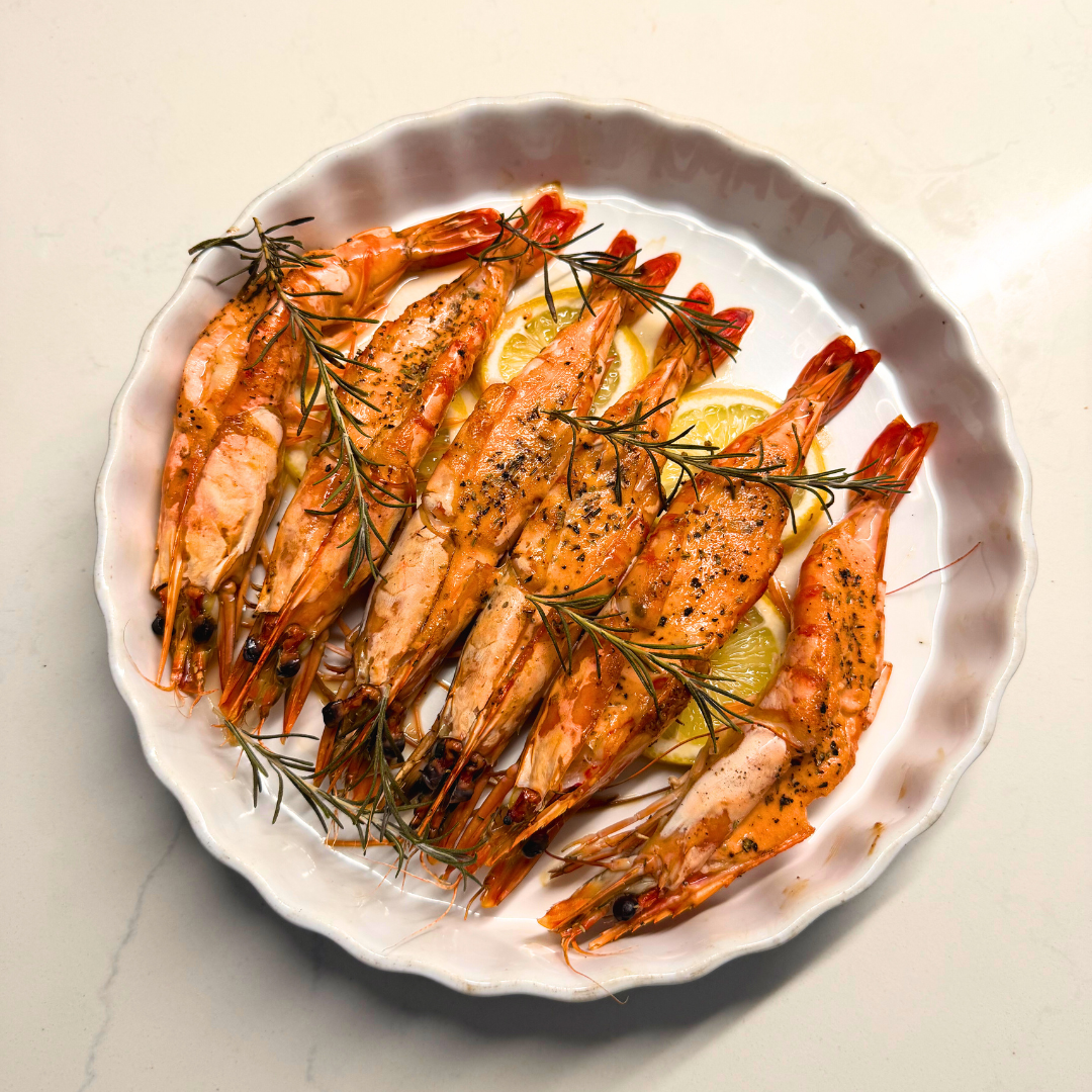 Mentaiko Sauce Baked Kuruma Ebi