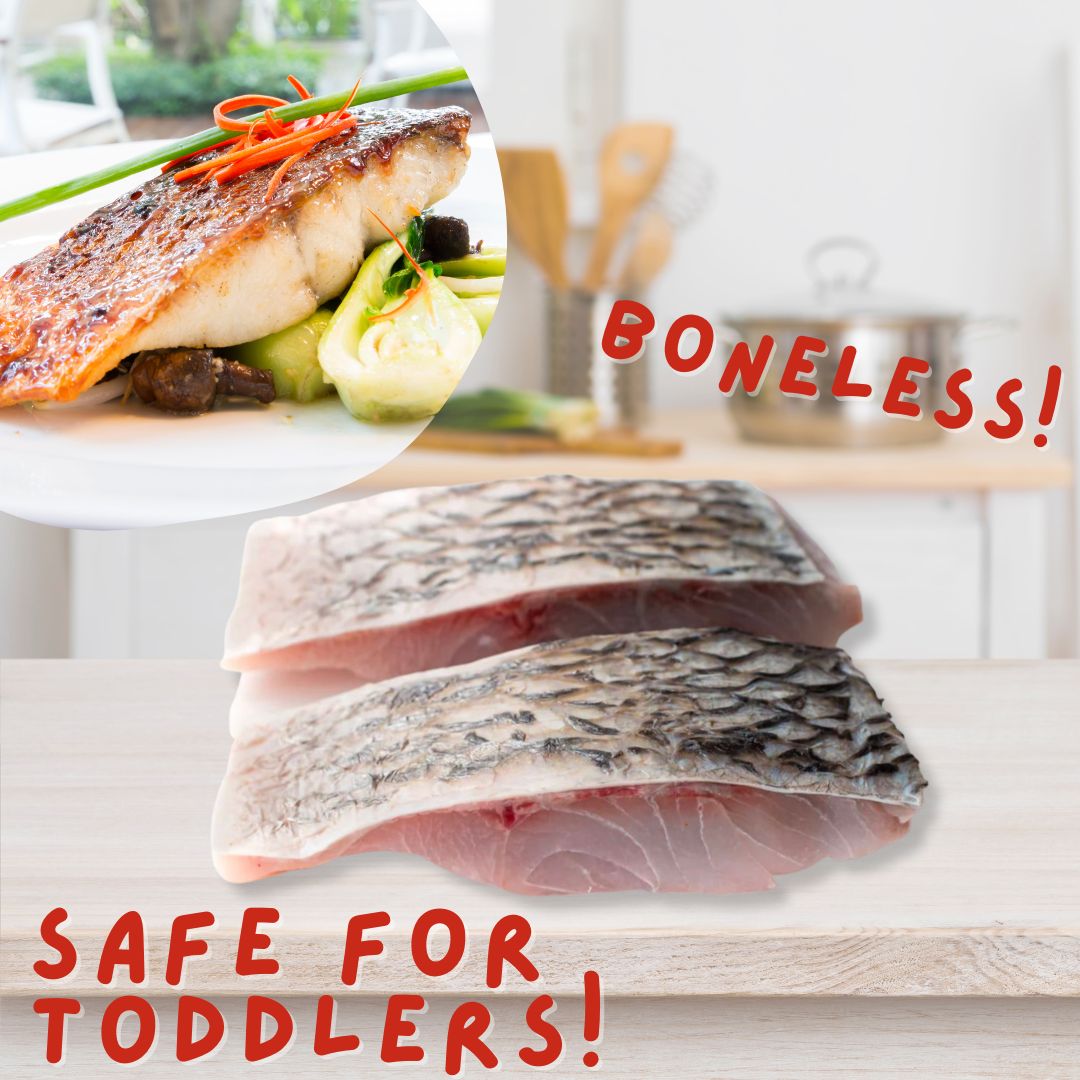 Premium Barramundi Portion Fillet (Boneless) 1PC Halal-Certified