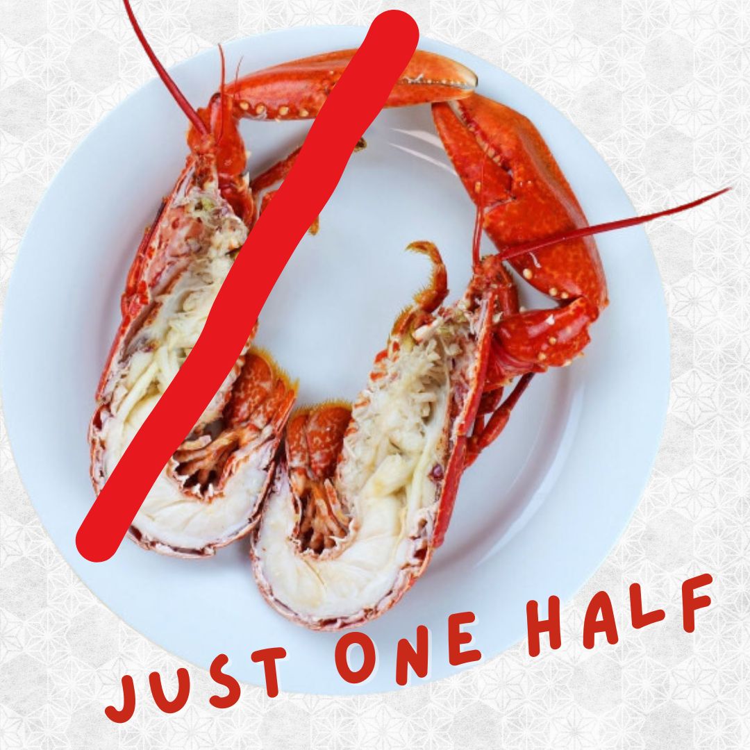 Pre-cooked Half-Cut Boston Lobster 1PC