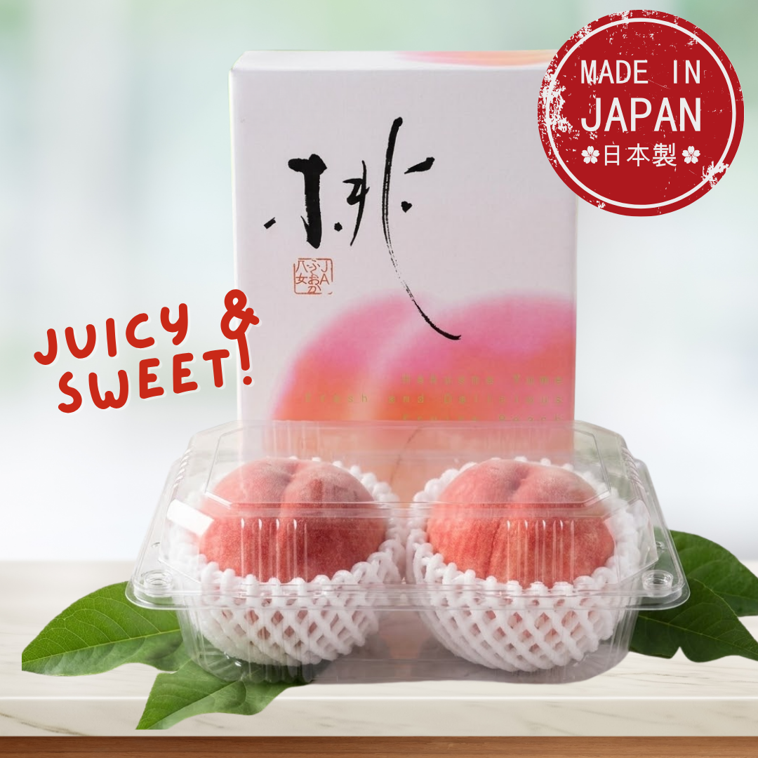 Fukuoka Yame White Peach Momo 2PC