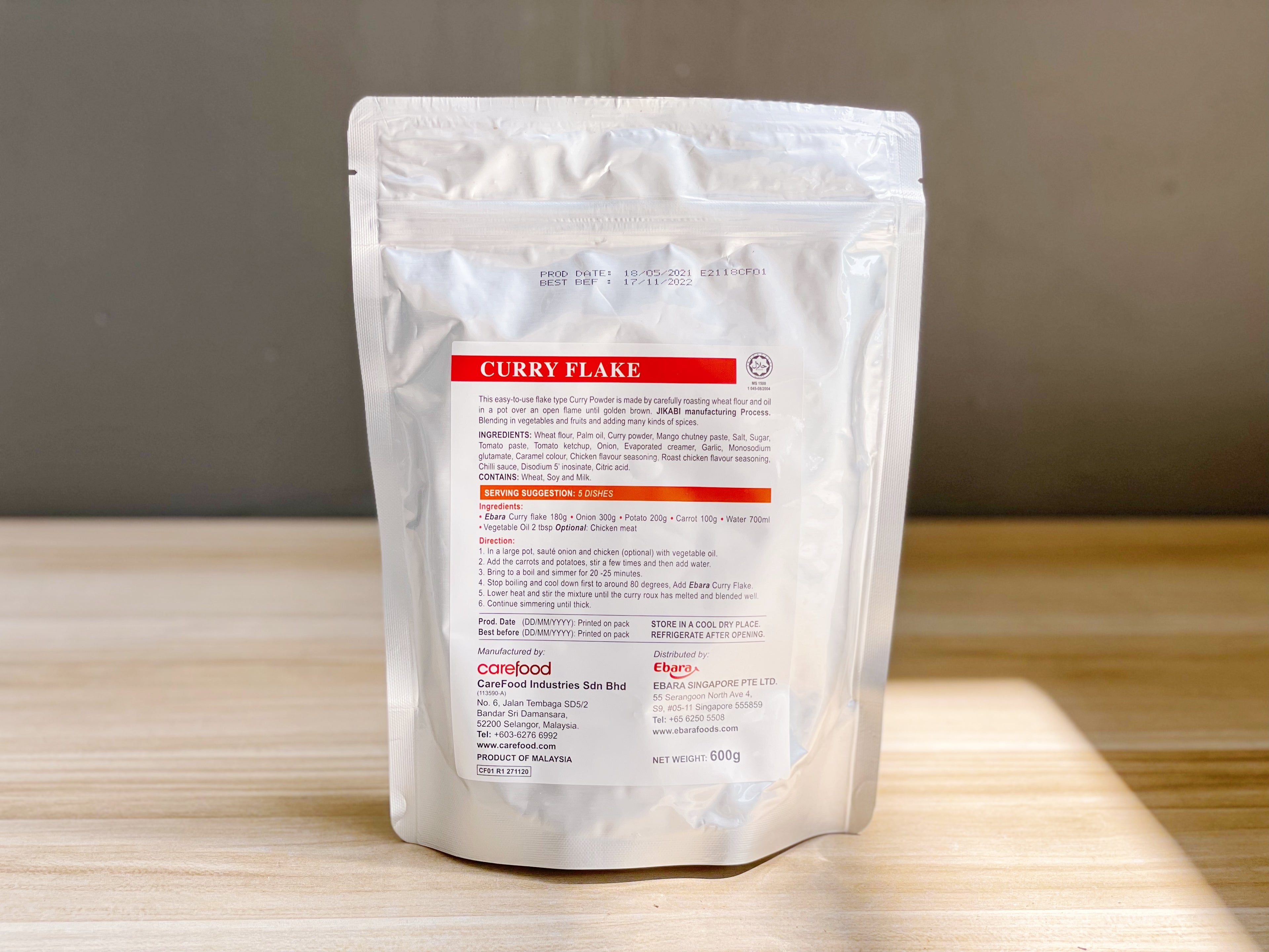 Japanese Curry Flakes 600G (Halal)