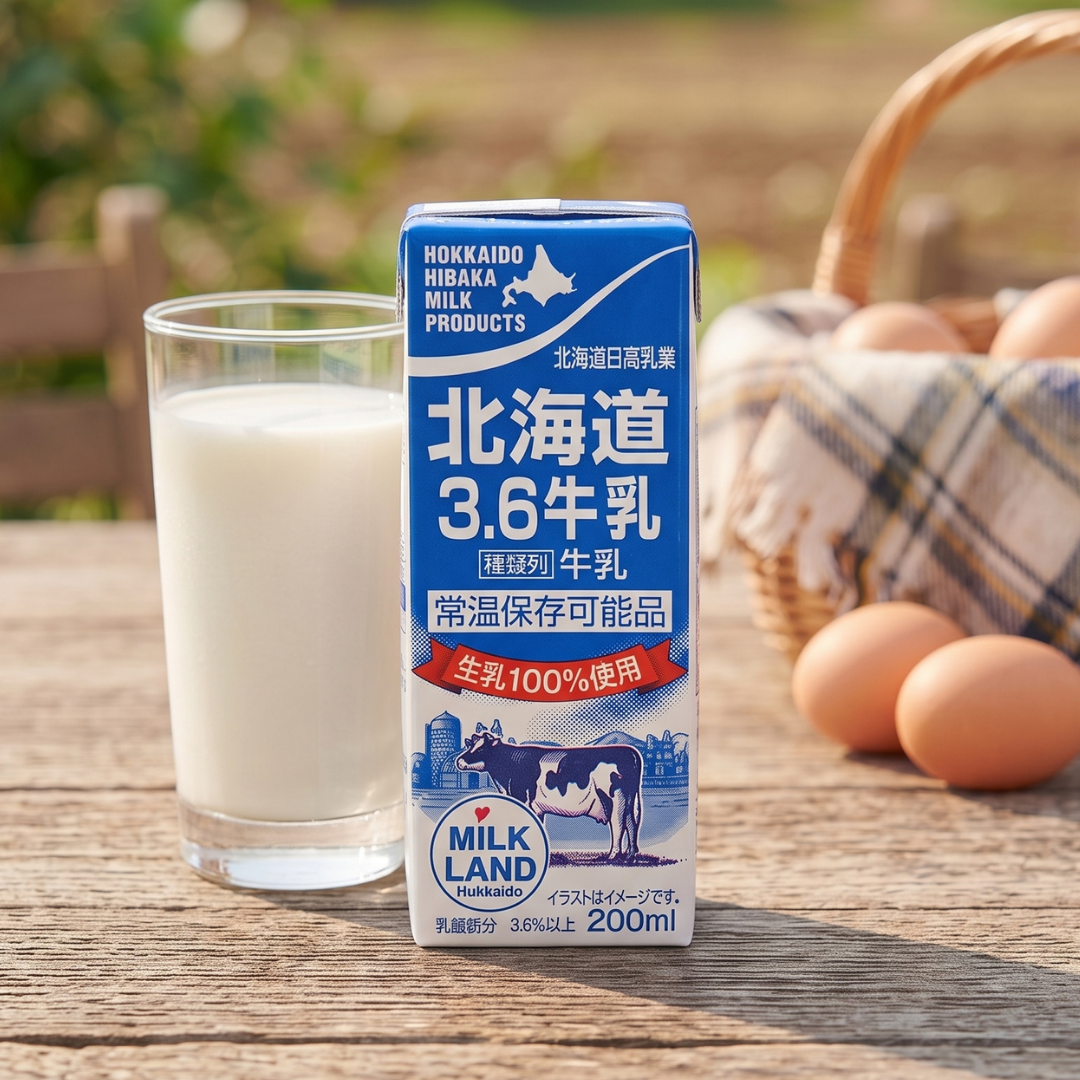 Hokkaido Hidaka 3.6 UHT Whole Milk 200ML