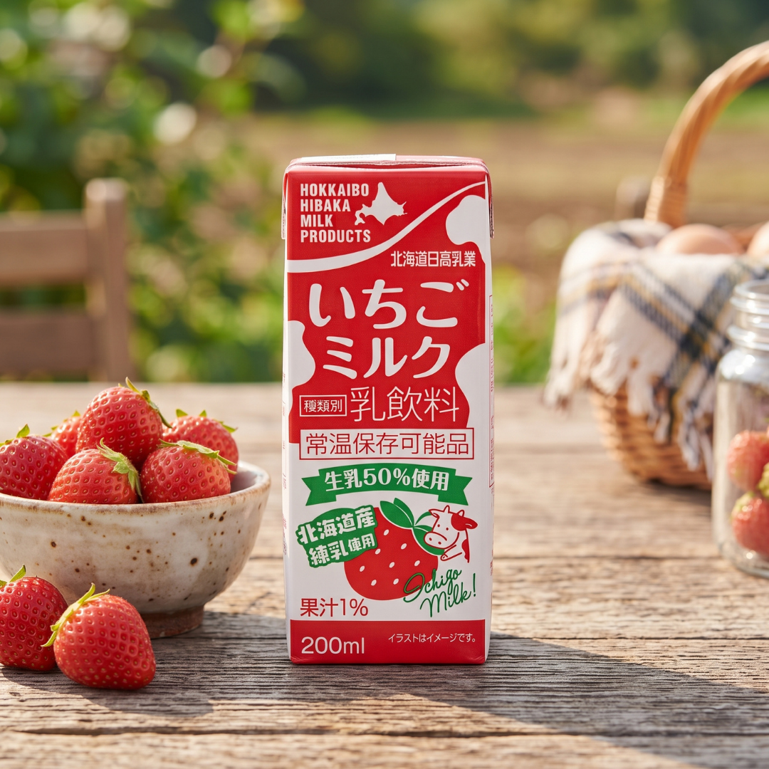 Hokkaido Hidaka Strawberry Milk 200ML