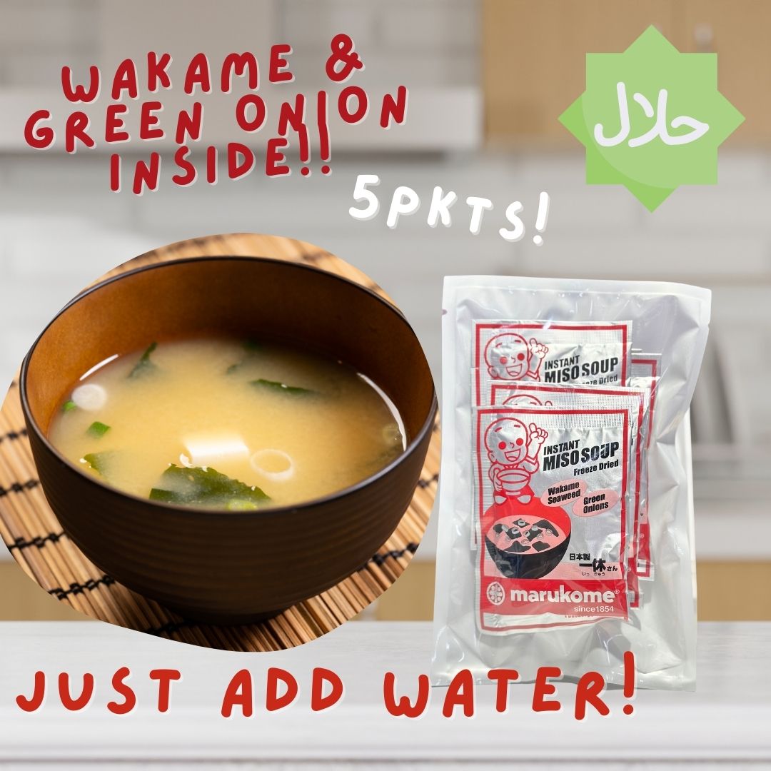 Marukome Instant Wakame Miso Soup (Halal) 5PKTS