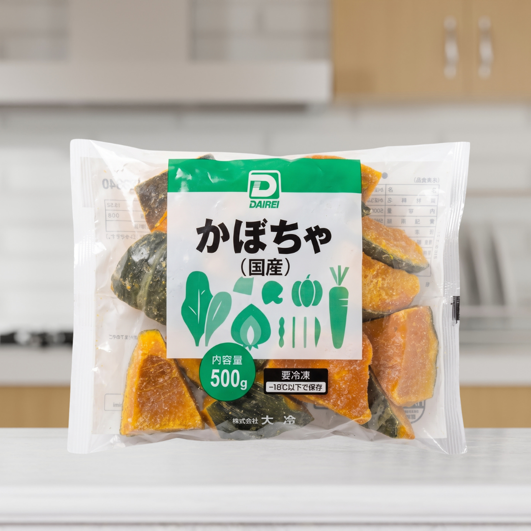 Kuri Kabocha (Hokkaido Cut Chestnut Pumpkins Chunks) / ニッスイ北海道産栗南瓜