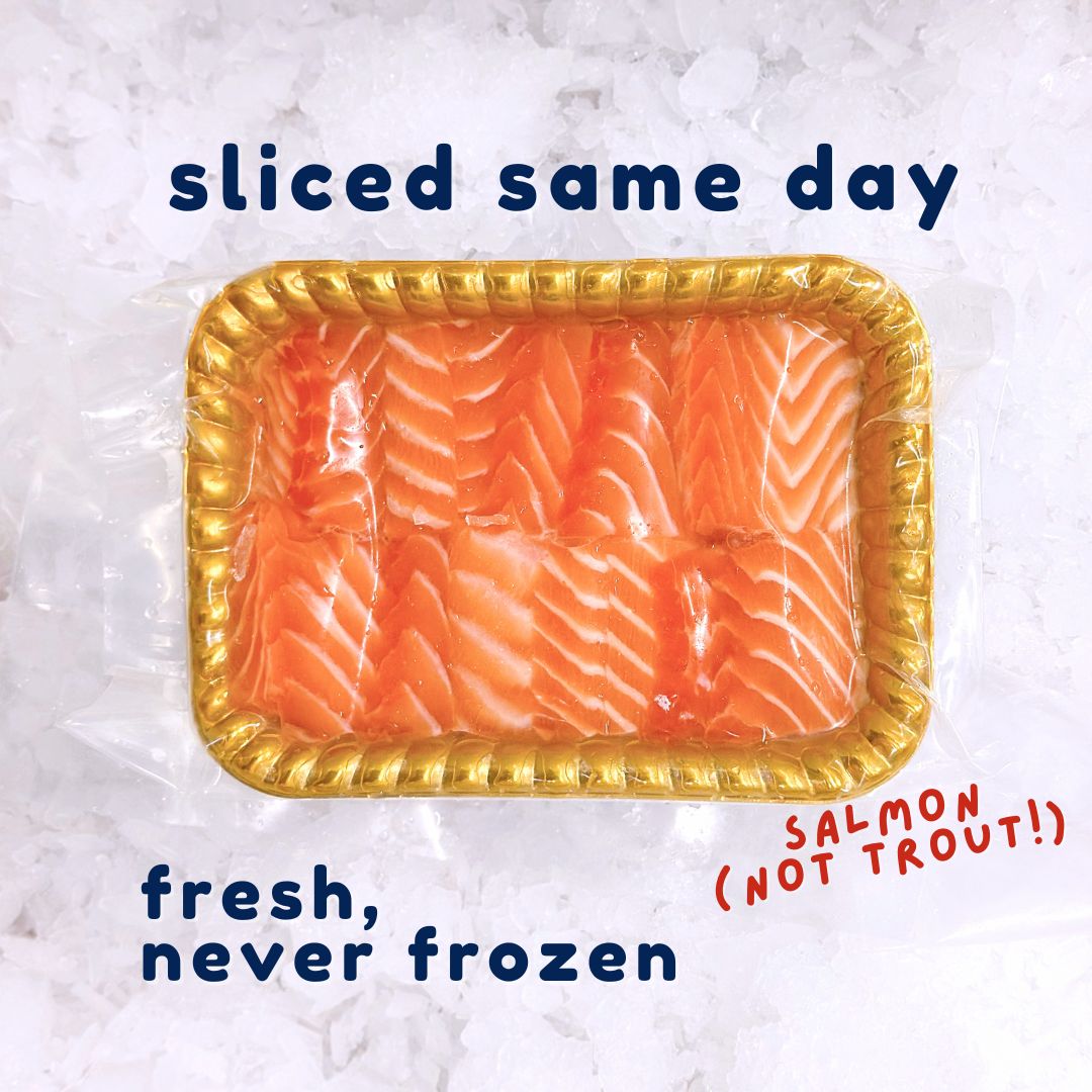 [SLICED SAME DAY] Fresh Salmon Sashimi Slices 300G - CHILLED