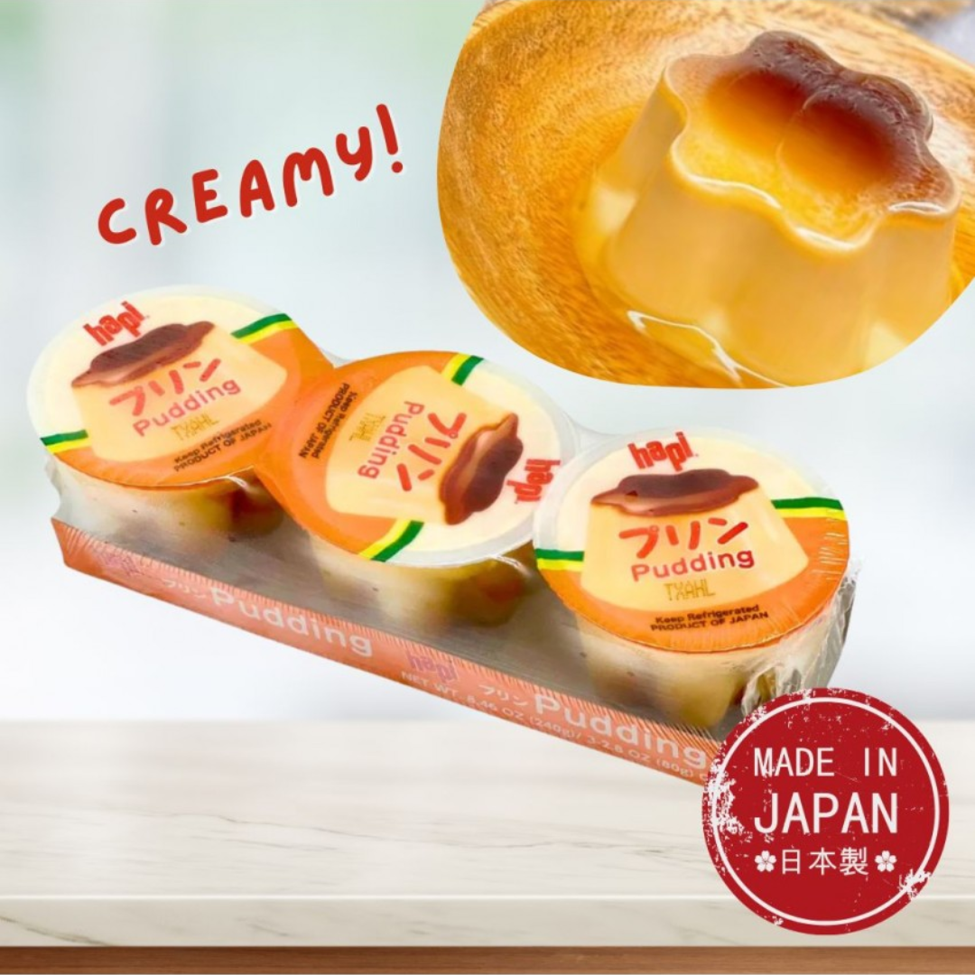 Hapi Custard Pudding 3PC – Zairyo