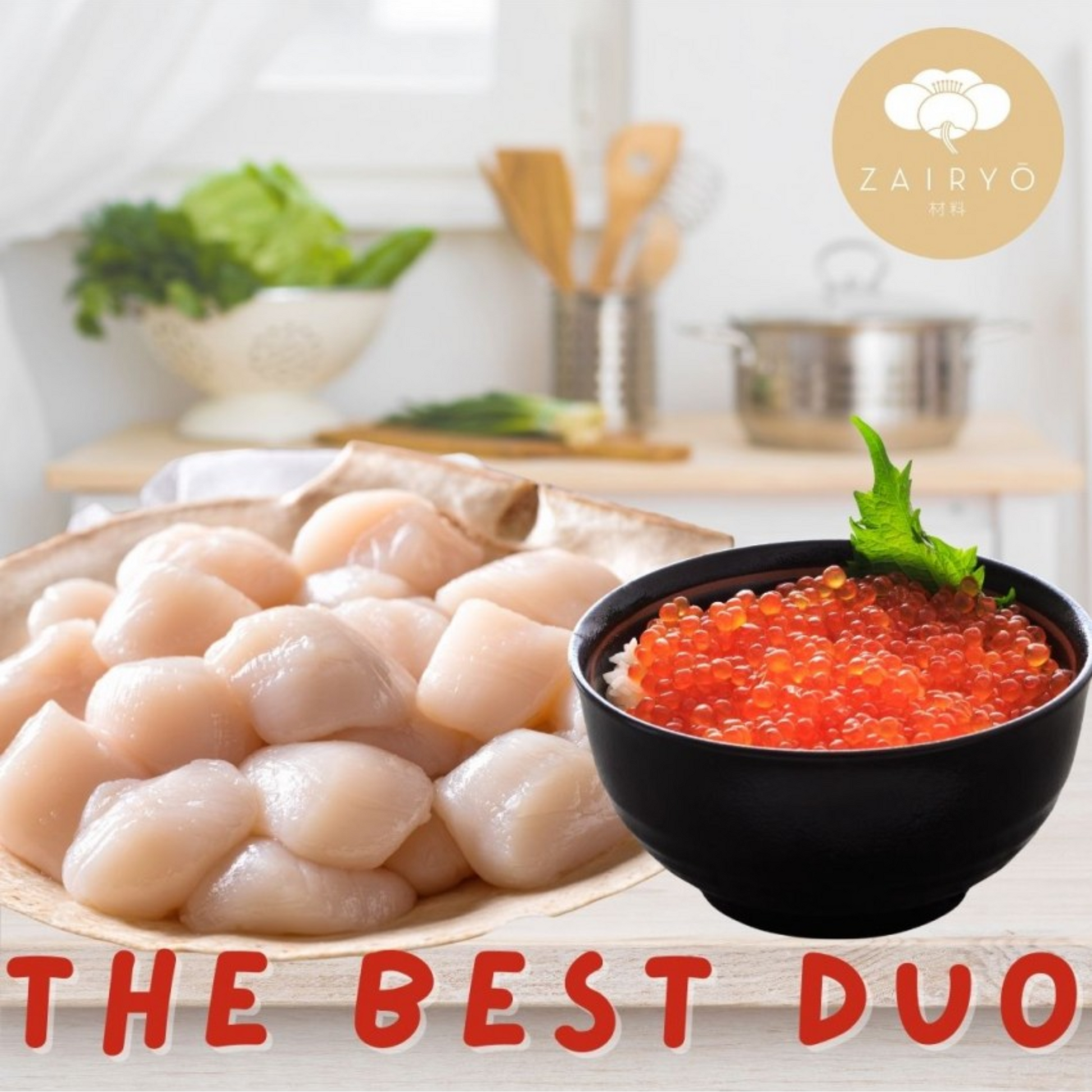 Hotate Ikura Bundle / Hotate 250G & Ikura 100G (Save 10%!)