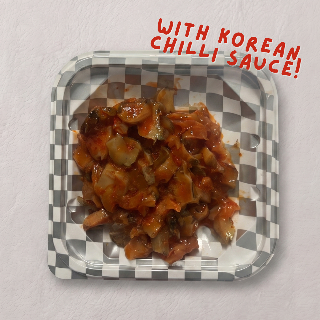 Seasoned Sazae in Korean Chilli Sauce (Topshell in Korean Chilli Sauce) / コチュジャンサザエ 100G